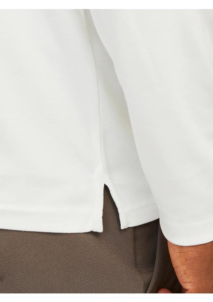 Jprccrodney Ls Polo Yaka Beyaz Erkek Sweat Shirt 12259645