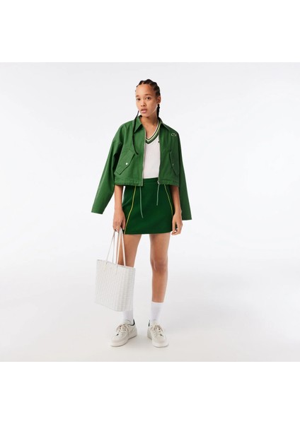 Kadın Monogram Beyaz Omuz Çantası