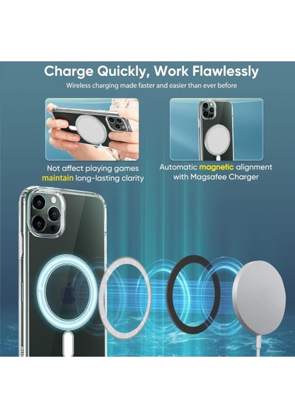 Iphone 11 Uyumlu Sararmaz Sert Şeffaf Magsafe Özellikli Kılıf modelleri