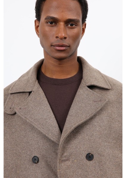 Vizon Kruvaze Kapama Kısa Erkek Kaban fırsatları