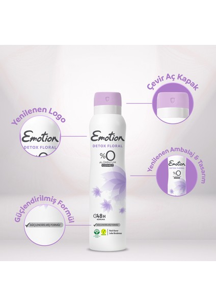 Kadın Deodorant Seti – Violet,detox Floral 2X150 ml , Gold Bliss-Joyous 2X90 ml fiyatları