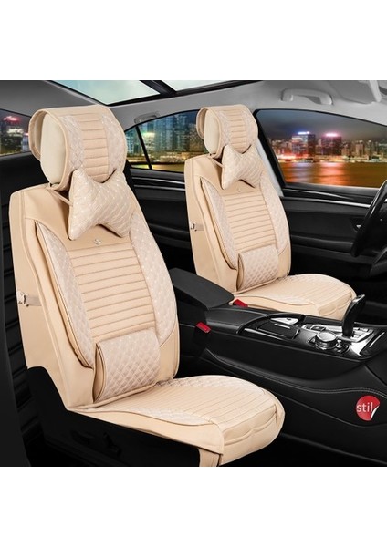 Aldysm Bmw 2 Serisi 220 Lüx Deri Oto Koltuk Kılıfı Ön Arka Takım (Elit) Bej modelleri