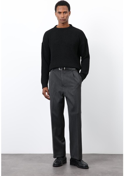 Siyah Örme Triko Erkek Kazak modelleri