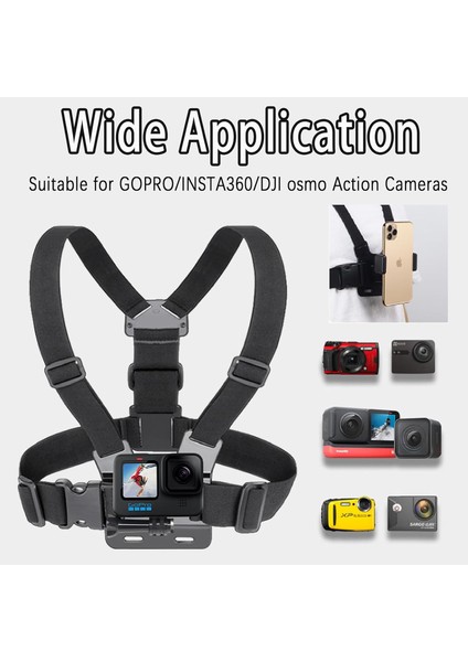 5 Parça Göğüs Bandı Aksiyon Kamera ve Telefon Tutucu – 360° Döner, Ayarlanabilir Harness, Spor ve Outdoor Kayıt İçin GoPro Uyumlu Chest Mount Holder | ZR1130 fırsatları