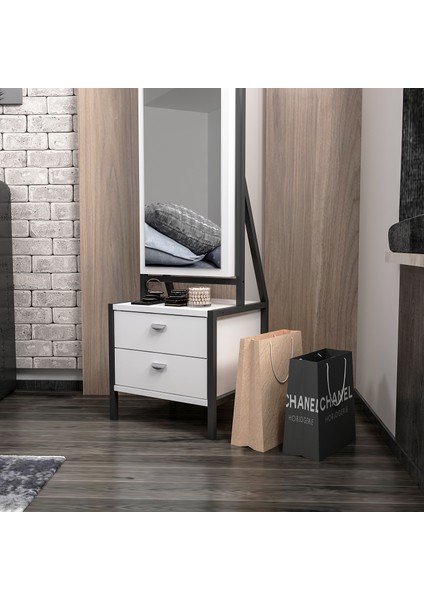 Elegante Beyaz Aynalı Hareketli Çekmeceli Takı Dolabı Şık Tasarım ve Fonksiyonel Özellikler fiyatları