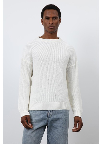 Ekru Örme Triko Erkek Kazak fırsatları