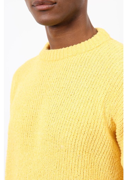 Sarı Örme Triko Erkek Kazak indirimleri