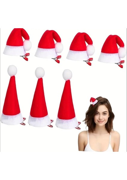 2'li Yılbaşı Noel Şapkalı Saç Tokaları modelleri