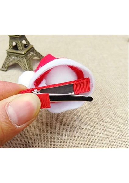 2'li Yılbaşı Noel Şapkalı Saç Tokaları fırsatları