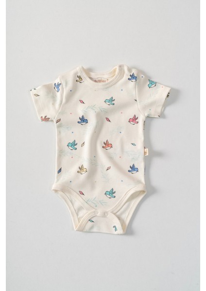 %100 Organik Pamuk Sevimli Yavru Kuş 2'li Bebek Body Set fırsatları