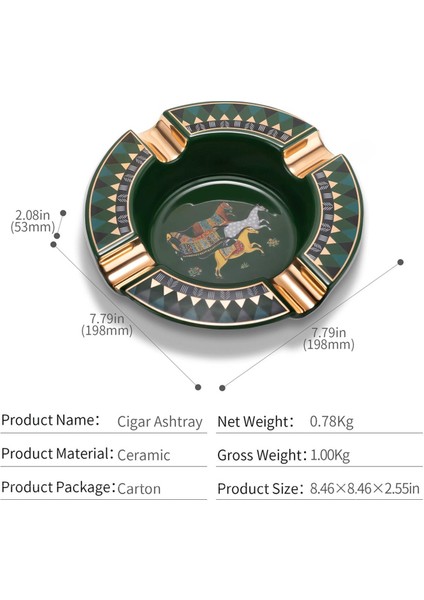 Cigarloong 4 Horse Seramik Puro Küllüğü Yeşil 4lü fırsatları