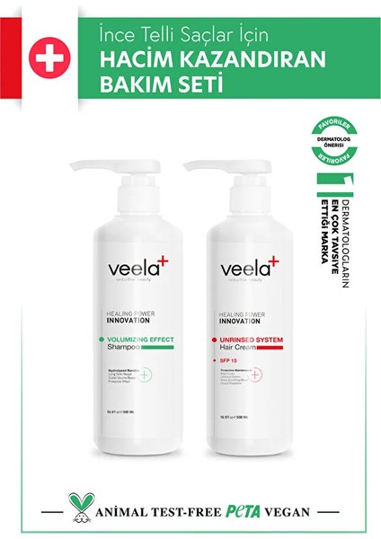 Ince Telli Saçlar Için Hacim Kazandıran Bakım Seti