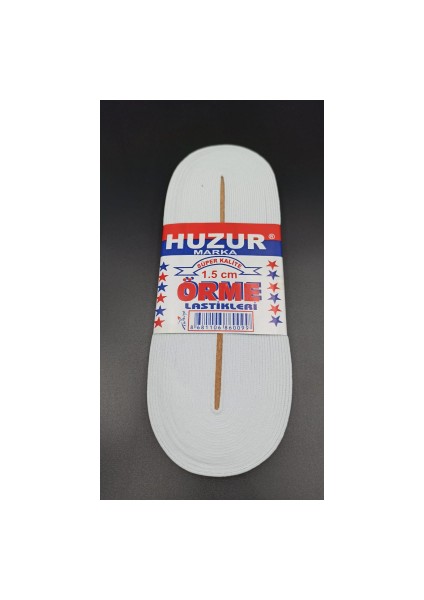 Beyaz - 1.5cm Paça Lastik Yassı Gniş 10MT. (5314)