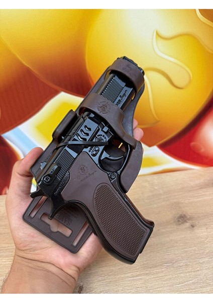 Oyuncak Focus Bang Full Metal Gerçekçi Tasarımlı Tabanca Mantar Mermi Kapsül Patlatan Silah