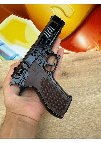 Oyuncak Focus Bang Full Metal Gerçekçi Tasarımlı Tabanca Mantar Mermi Kapsül Patlatan Silah modelleri