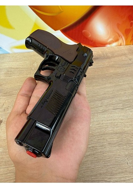 Oyuncak Focus Bang Full Metal Gerçekçi Tasarımlı Tabanca Mantar Mermi Kapsül Patlatan Silah fırsatları