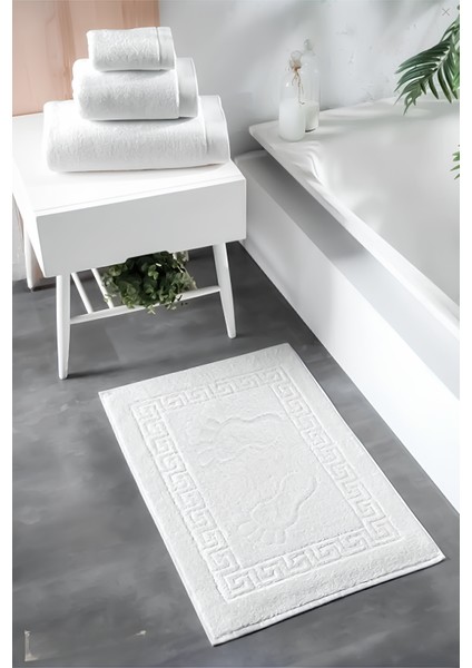 3'lü Ayak Izli Bukle Ayak Havlusu Seti 250 Gram - Paspas Banyo Seti (3 Adet) indirimleri