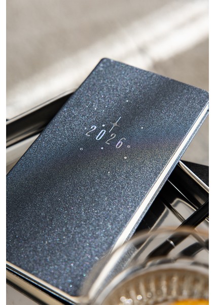 2026 Haftalık Cep Ajandası 12 Aylık - Füme modelleri