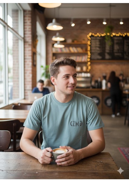 Kurukafa Baskılı Mavi Oversize Tişört modelleri