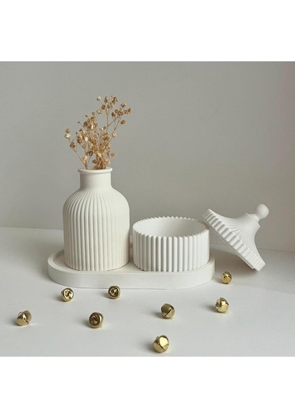 Mumlu 3'lü Dekoratif Vazo Set fiyatları