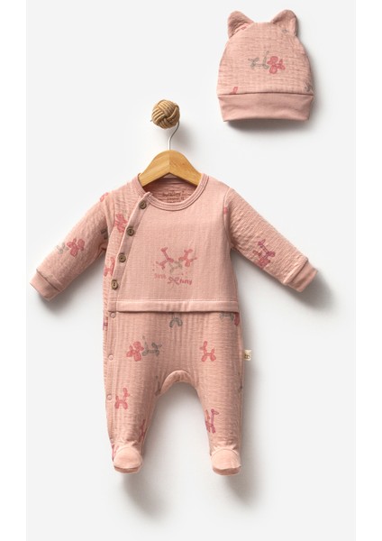 %100 Organik Pamuk Bırth Party Kız Bebek Düğmeli Tulum fiyatları