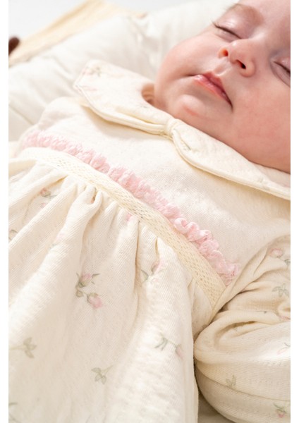 %100 Organik Pamuk Rose Girl Desen Külot+Elbise modelleri