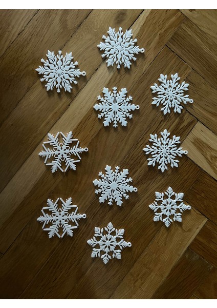 5 Adet Yılbaşı Ağacı Süsü Kar Tanesi fiyatları