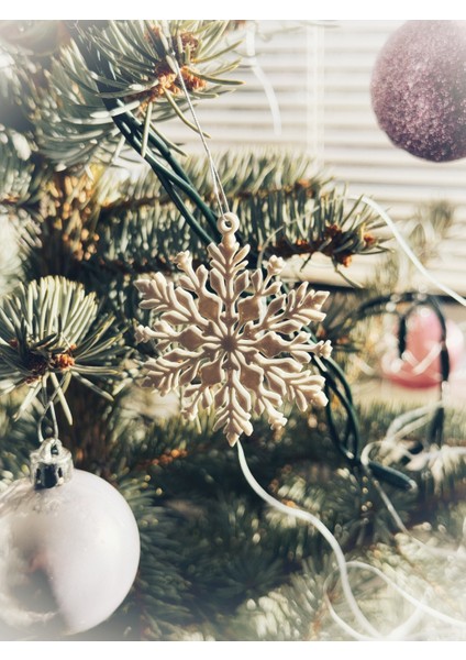 5 Adet Yılbaşı Ağacı Süsü Kar Tanesi fırsatları