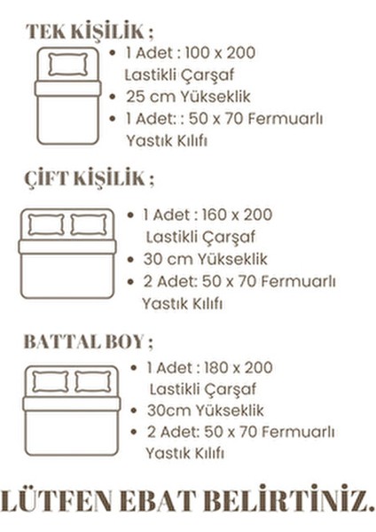 Beyaz Renkli Ekose Desenli Lastikli Çarşaf Seti %70 Pamuk %30 Polyester 100 x 200 cm modelleri