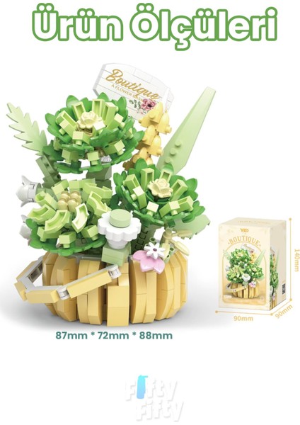 Panlos Boutıque Serisi Mini Çiçek Buketi 524 Parça Oyuncak Yapım Seti -FFP1091 fiyatları