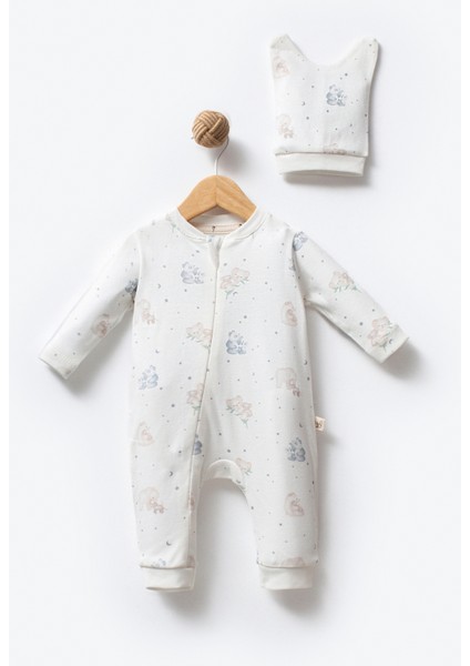 %100 Organik Pamuk Tropical Koala Fermuarlı Bebek Tulum fiyatları