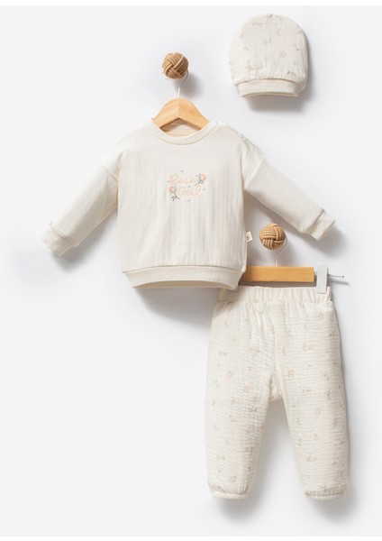 Rose Girl %100 Organik Pamuk Kız Bebek 2'li Takım