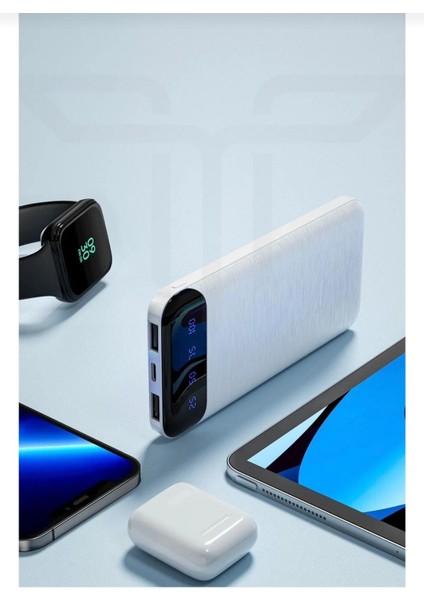 12.500 Mah Powerbank — Galaxy Z Flip 3 / Z Flip 4 / Z Flip 5 (2.6A + Hızlı Şarj)