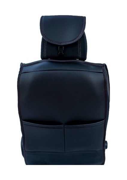 Aldysm Peugeot 307 Uyumlu Lüx Deri Oto Koltuk Kılıfı Ön Arka Set Planet Serisi Siyah Kırmızı fırsatları