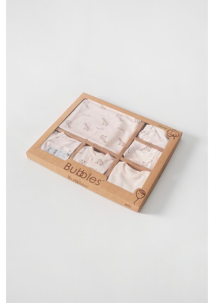 %100 0rganik Pamuk Zürafa Baskılı Kutulu 10 Parça Unisex Bebek Hastane Çıkış Seti fiyatları