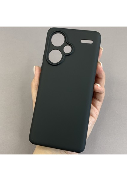 Xiaomi Note 13 Pro Plus Uyumlu Siyah Silikon Esnek Kamera Korumalı Kılıf