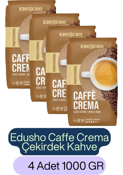 Professional Caffe Crema Çekirdek Kahve 1 kg x 4 Adet
