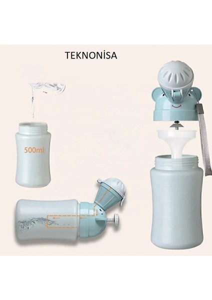 Mavi Taşınabilir Fincan Çocuk Bebek Pisuar Acil Tuvalet Çocuk Lazımlık Işemek Şişesi Idrar Kutusu modelleri