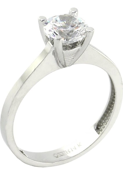 14 Ayar Altın Tektaş Yüzük - 0201183