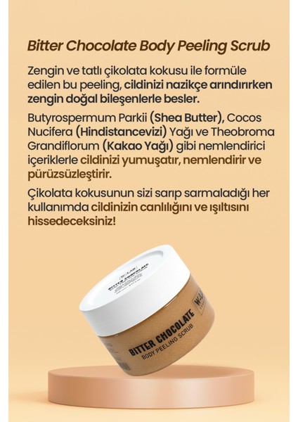 Kozmetik Bitter Chocolate Body Peeling Scrub 250 ml fiyatları