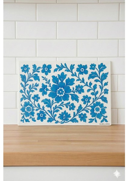 Cam Kesme Tahtası Antibakteriyel Çiçek Desenli Cam Doğrama Tahtası Kesme Tahtası 20X30 cm fiyatları