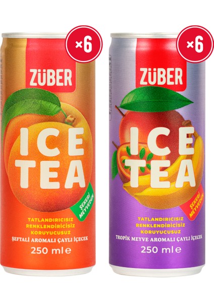 Ice Tea Tropik & Şeftali 250ml X 12 Adet
