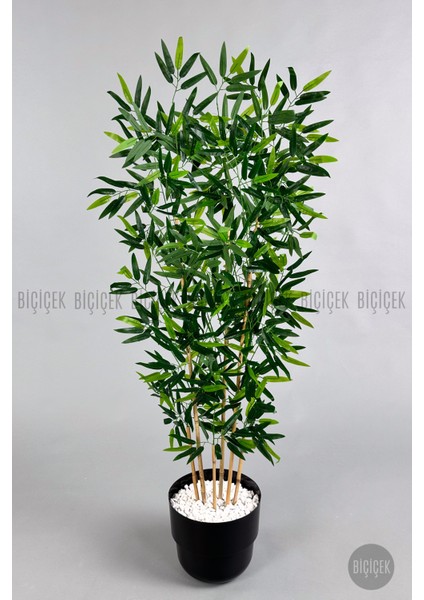 Yapay Bambu Ağacı 6 Dallı 150 cm Yoğun Yapraklı Kuple Saksıda