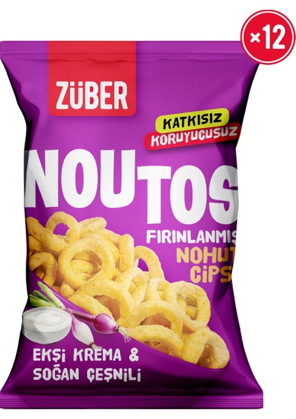 Nohut Cipsi Ekşi Krema ve Soğanlı 55 gr x 12 Adet