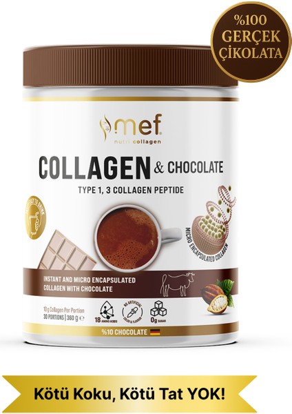 Collagen & Chocolate Tip1 & Tip3 Gerçek Çikolatalı Kolajen