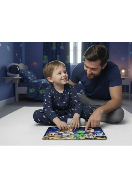 24 Parça Tak Çıkar Eva Yapboz, Uzay