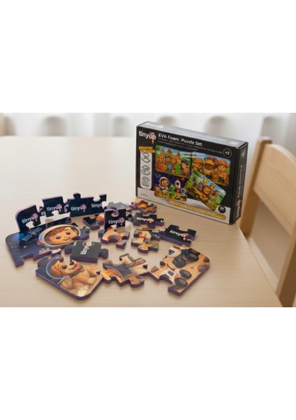 24 Parça Tak Çıkar Eva Yapboz, Uzay fiyatları