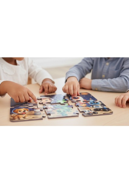 24 Parça Tak Çıkar Eva Yapboz, Uzay modelleri