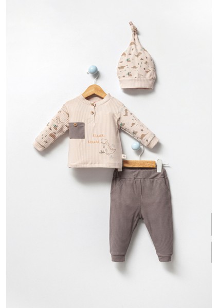 Sevimli Dinozor Organik Bebek Takımı