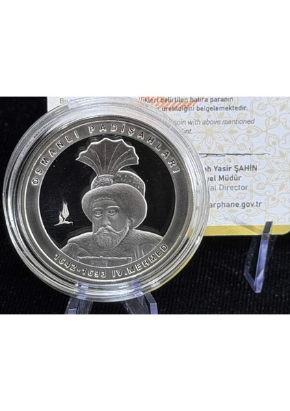 Iv. Mehmed – Osmanlı Padişahları Serisi No:19 Gümüş Hatıra Sikkesi (Darphane, 925 Ayar, Proof) modelleri